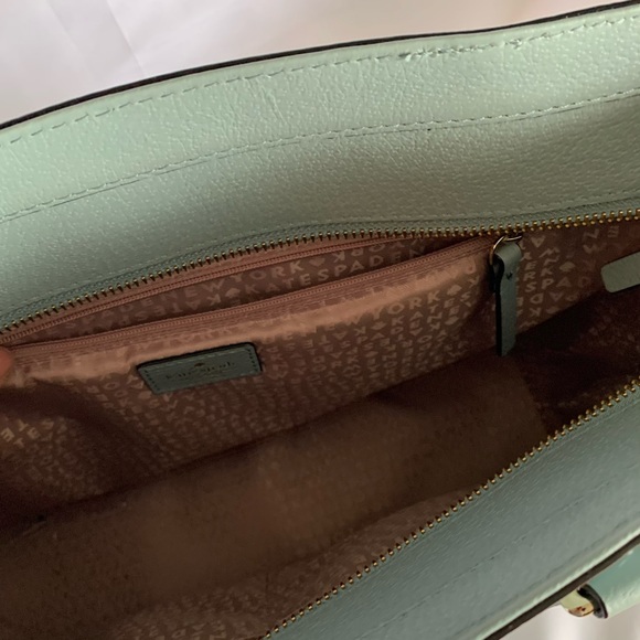 Medium Kate Spade Light Blue Leather Tote Bag - Picture 6 of 11